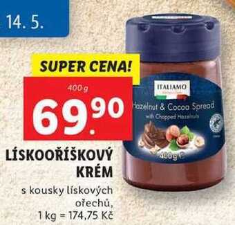 Lidl Lískooříškový krém, 400 g nabídka
