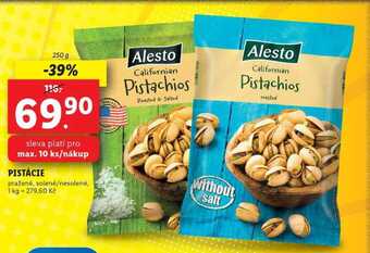 Lidl Pistácie, 250 g nabídka
