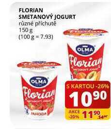 Flop Florian smetanový jogurt různé příchutě 150 g nabídka