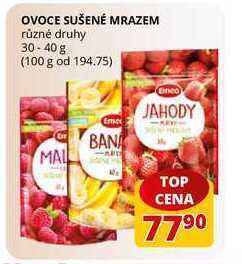 Ovoce sušené mrazem různé druhy 30-40 g