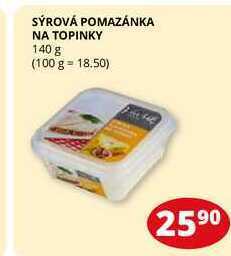 Flop Sýrová pomazánka na topinky 140 g nabídka