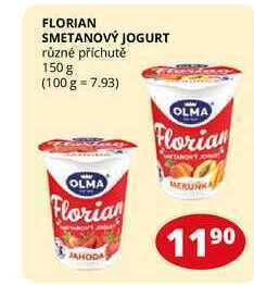 Flop Florian smetanový jogurt různé příchutě 150 g nabídka