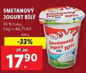 Lidl Smetanový jogurt bílý, 400 g nabídka