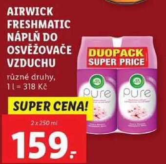 Lidl Airwick freshmatic náplň do osvěžovače vzduchu, 2x 250 ml nabídka