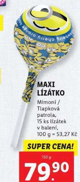 Lidl Maxi lízátko, 150 g nabídka