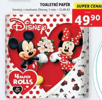Lidl Toaletní papír, 4 role nabídka