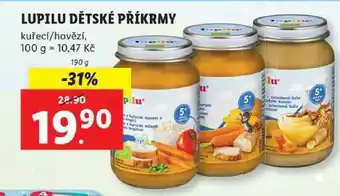 Lidl Lupilu dětské příkrmy, 190 g nabídka