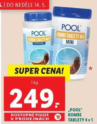 Lidl ,,pool kombi tablety 4 v 1, 1 kg nabídka