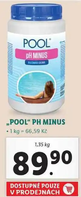Lidl ,,pool ph minus, 1,35 l nabídka