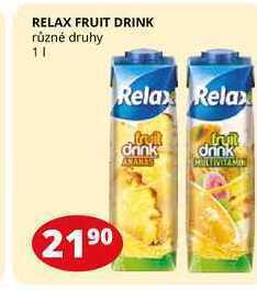 Flop Relax fruit drink různé druhy 1l nabídka