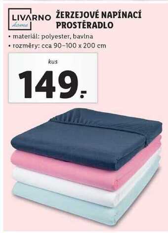 Lidl Žerzejové napínací prostěradlo nabídka