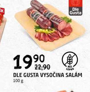 Terno Dle gusta vysočina salám 100 g nabídka