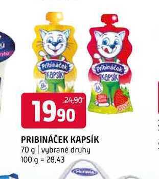 Terno Pribináček kapsík 70 g nabídka