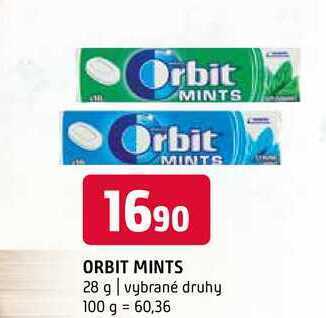 Terno Orbit mints 28 g nabídka
