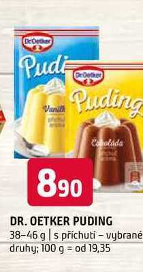 Terno Dr. oetker puding 38-46 g nabídka