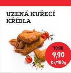 RABBIT řeznictví Uzená kuřecí křídla 100g nabídka