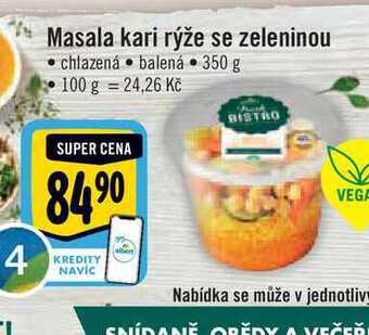 Albert Masala kari rýže se zeleninou 350 g nabídka