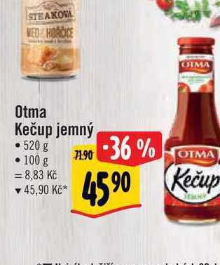 Albert Otma kečup jemný 520 g nabídka