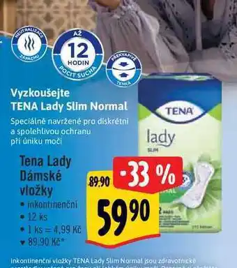 Tena lady dámské vložky 12 ks