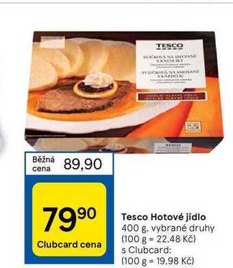 Tesco Tesco hotové jídlo 400 g nabídka