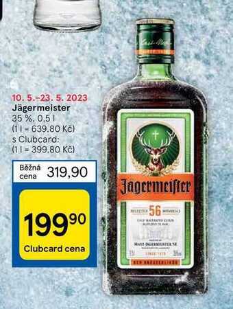 Tesco Jägermeister 35 %, 0,5 l nabídka