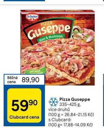 Tesco Pizza guseppe * 335-425 g nabídka