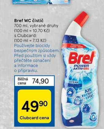 Tesco Bref wc čistič 700 ml nabídka
