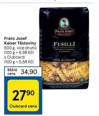 Tesco Franz josef kaiser těstoviny 500 g nabídka