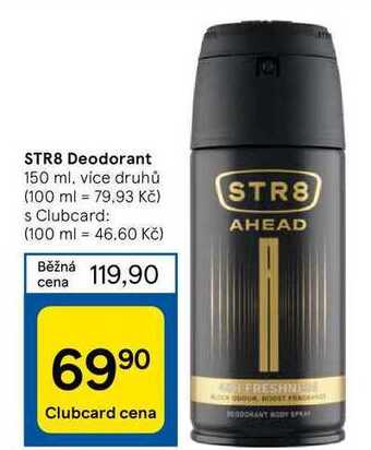 Tesco Str8 deodorant 150 ml nabídka