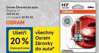 Tesco Osram žárovka do auta original h7 nabídka