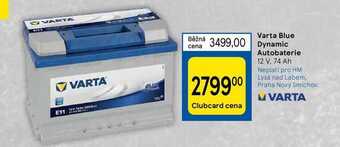 Tesco Varta blue dynamic autobaterie 12 v, 74 ah nabídka