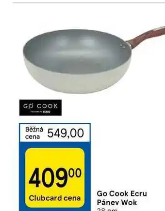 Tesco Go cook ecru pánev wok nabídka