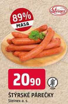 Trefa Štýrské párečky 100g nabídka