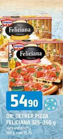 Trefa Dr. oetker pizza feliciana 325-360 g vybrané druhy nabídka