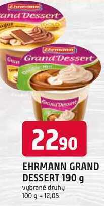 Trefa Grand dessert 190g nabídka