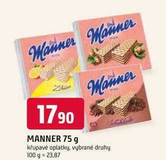 Manner 75 g křupavé oplatky
