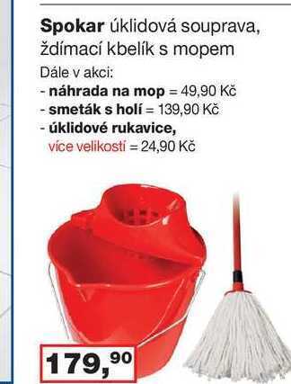 Barvy a laky drogerie Spokar úklidová souprava, ždímací kbelík s mopem nabídka