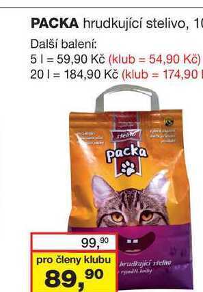 Barvy a laky drogerie Packa hrudkující stelivo, 10l nabídka