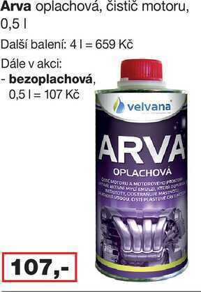 Barvy a laky drogerie Arva oplachová, čistič motoru, 0,5l nabídka
