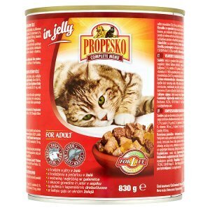 Propesko konzerva 830g, vybrané druhy