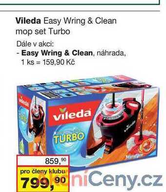 Barvy a laky drogerie Vileda easy wring & clean mop set turbo nabídka