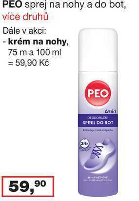 Barvy a laky drogerie Peo sprej na nohy a do bot, více druhů nabídka