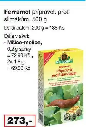 Barvy a laky drogerie Ferramol přípravek proti slimákům, 500 g nabídka