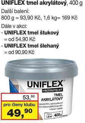 Uniflex tmel akrylátový, 400 g