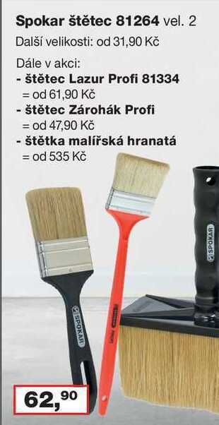 Barvy a laky drogerie Spokar štětec 81264 vel. 2 nabídka