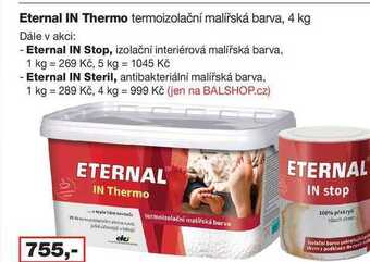 Barvy a laky drogerie Eternal in thermo termoizolační malířská barva, 4 kg nabídka