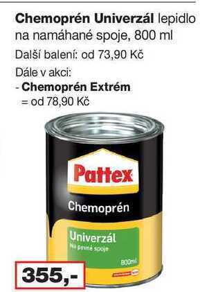 Barvy a laky drogerie Chemoprén univerzál lepidlo na namáhané spoje, 800 ml nabídka
