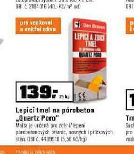 OBI Lepicí tmel na porobeton nabídka