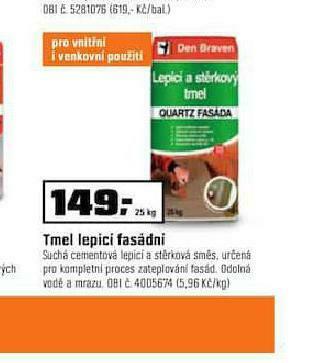 OBI Tmel lepicí fasádní nabídka