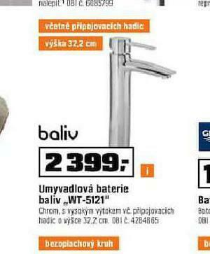 OBI Umyvadlová baterie nabídka